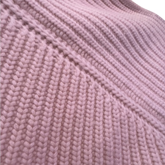 Zara Asymmetrical Soft Beige Ribbed Sweater Wool Blend - Picture 9 of 16